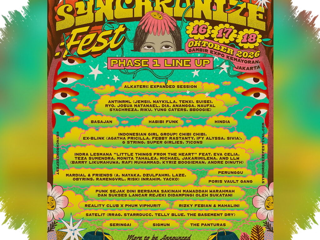 Reality Club X Phum Viphurit dan Hindia Warnai Langkah Awal Synchronize Fest 2025, Tiket Mulai Rp550 Ribu