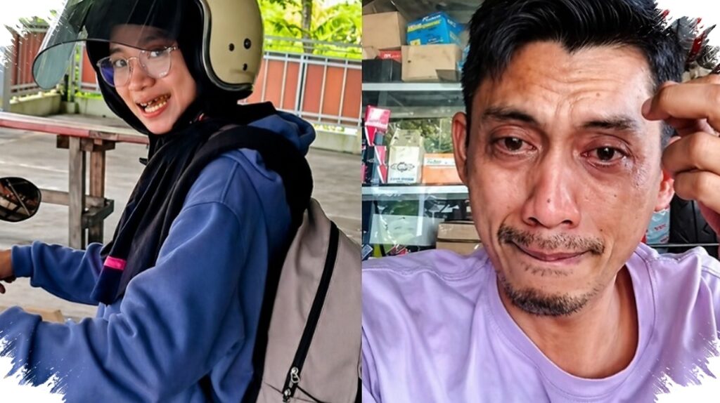 Ban Dalam Diganti Gratis Di Jalur Majalengka-Kuningan, Remaja Pekerja Itu Tak Kuasa Menahan Tangis