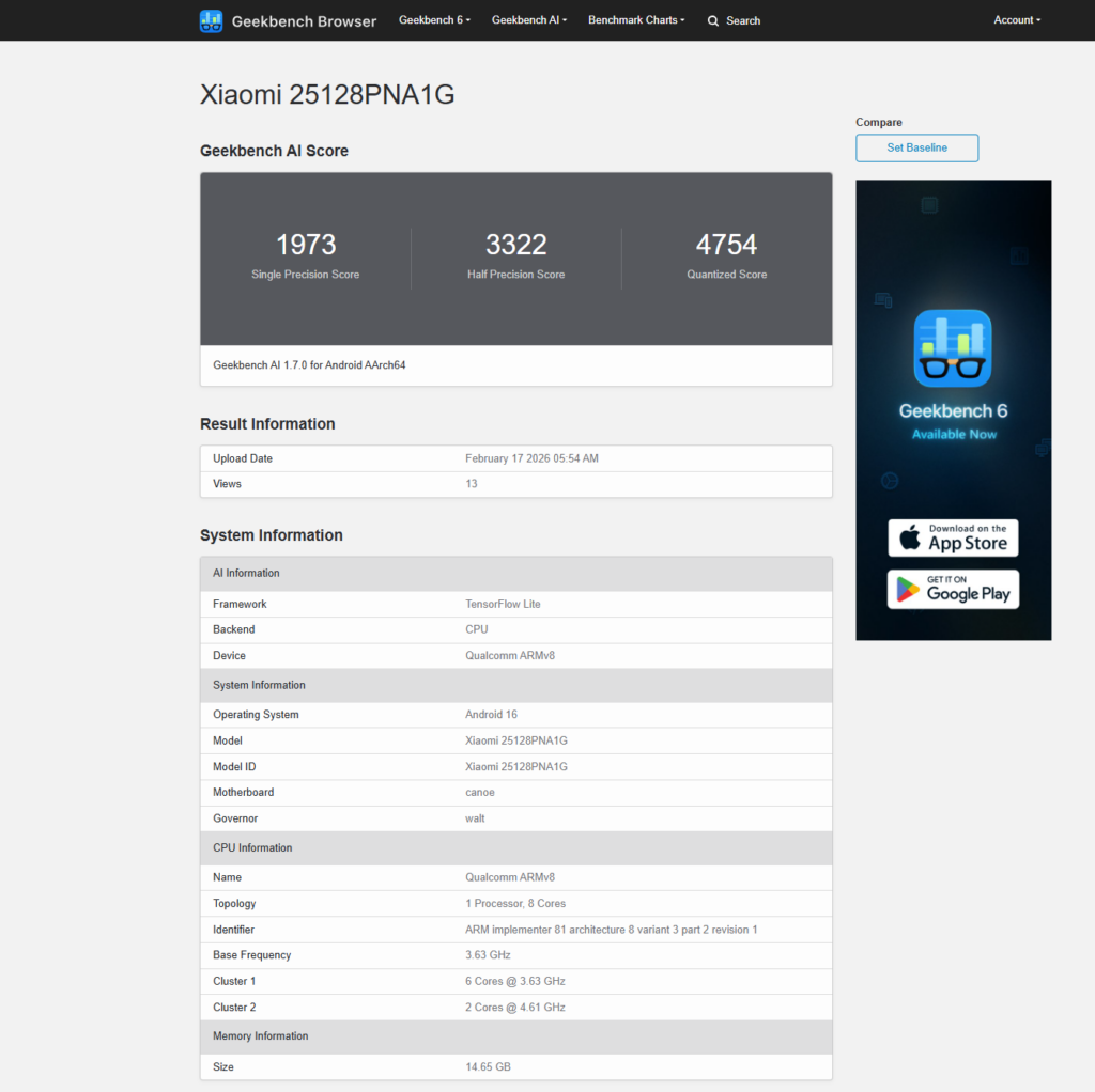 Dimensity 8500 Dan RAM 12 GB Terbaca, Xiaomi 17T Makin Dekat ke Peluncuran