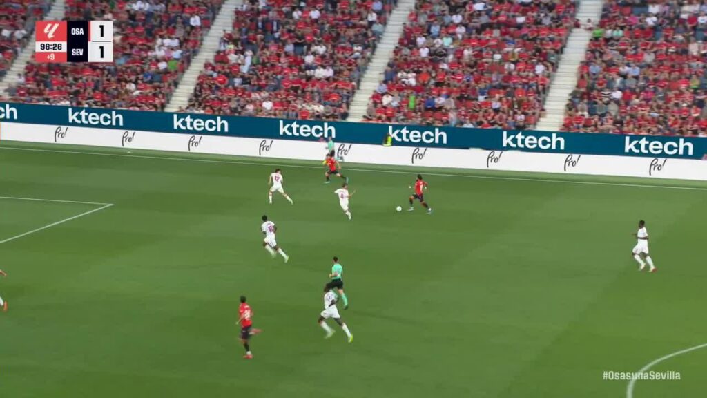 Catena Jadi Penentu, Osasuna Balikkan Sevilla di Menit 90+9 dan Amankan Tiga Poin