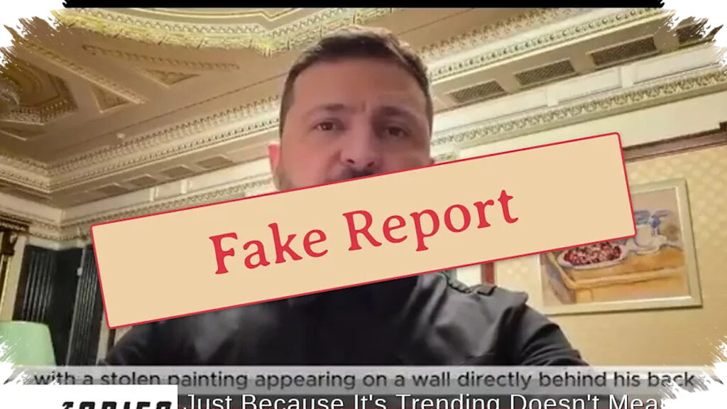 Lukisan di Kantor Zelenskyy Bukan Cézanne, Video Berlogo BBC Ternyata Rekayasa