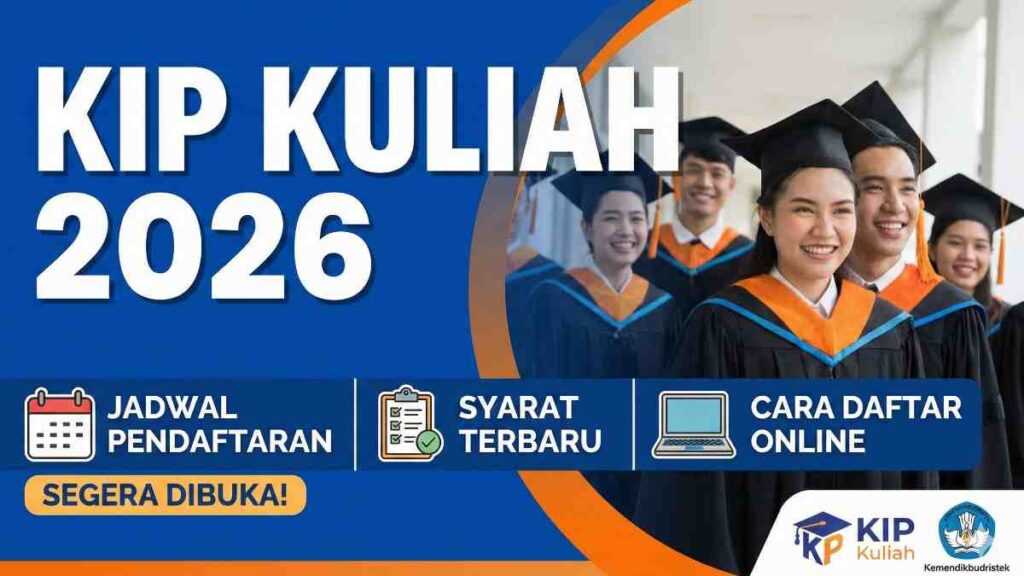 Biaya Kuliah Ditanggung Penuh lewat KIP Kuliah 2026, Uang Hidup Mahasiswa Bisa Capai Rp1,4 Juta Per Bulan