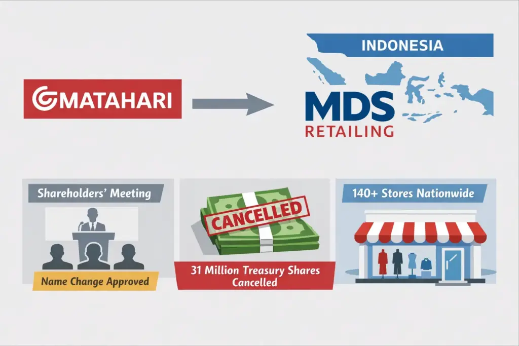 Restu 93,181 Persen Pemegang Saham Mengubah Matahari Menjadi MDS Retailing, Dividen Rp 250 Tetap Dibayarkan