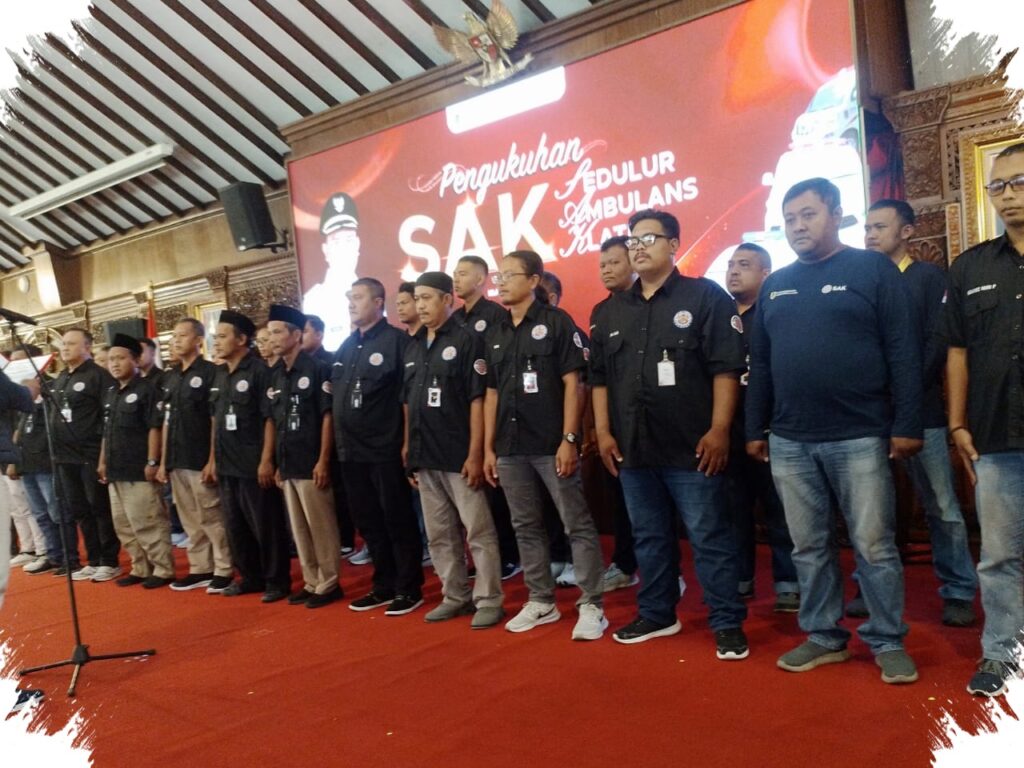 185 Ambulans Relawan Klaten Dikuatkan, Tiga Ratus Relawan SAK Resmi Dikukuhkan Bupati