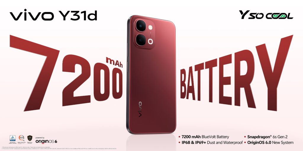 Baterai 7.000 mAh Dan IP69 Jadi Andalan Vivo Y31D Pro Di Indonesia, Harga Mulai Rp 4,3 Juta