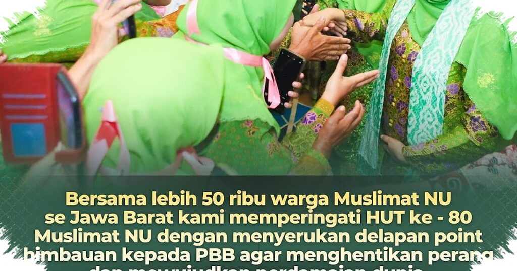 Muslimat NU Jabar Suarakan Perdamaian ke PBB, Khofifah Tegaskan 80 Tahun Kiprah Perempuan