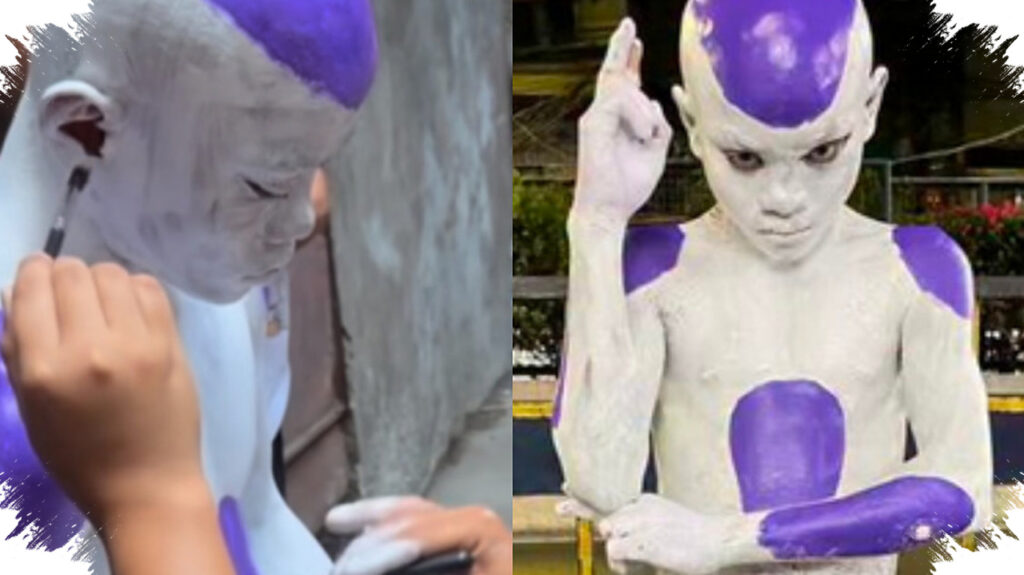 Cat Lateks Sulit Dihapus dari Tubuh Bocah, Upaya Meniru Frieza Picu Kekhawatiran Kulit