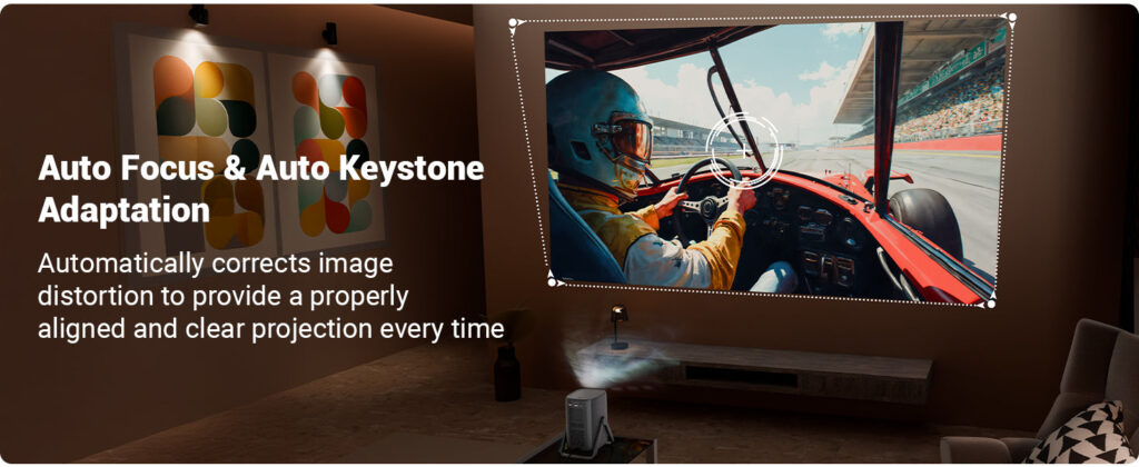 Google TV dan Full HD Native di ZEB-PixaPlay 77G, Proyektor Ringkas untuk Layar 200 Inci