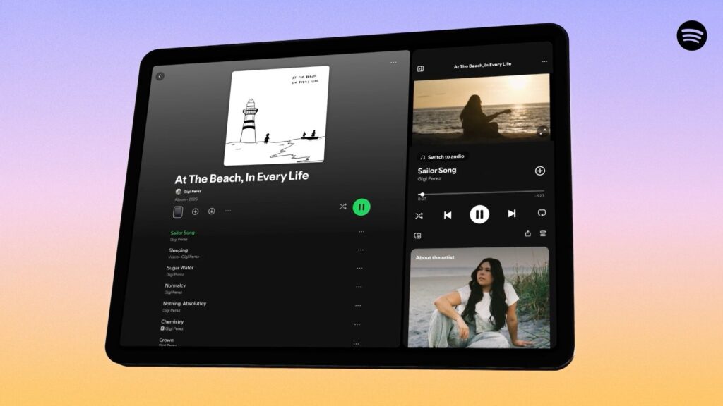 Spotify Ubah Antarmuka Tablet Android dan iPad, Sidebar Fleksibel Kini Lebih Cerdas
