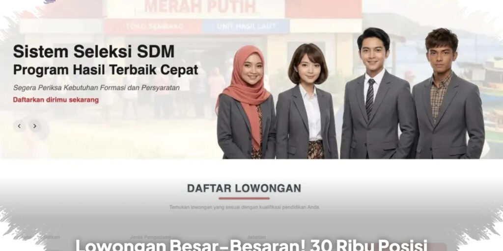 Rekrut 30.000 Manajer Koperasi Desa Merah Putih, Upah Ikuti UMP Daerah Penempatan