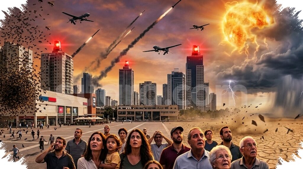 Nahariya Di Bawah Ancaman Roket Hizbullah, Israel Dihimpit Panas Ekstrem dan Ribuan Lebah