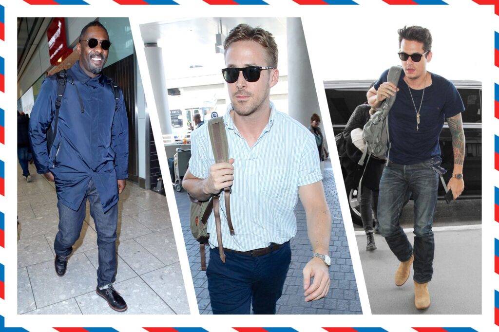 Cargo Jeans dan Knit Argyle Merah Jadi Andalan, Gaya Traveling Ford Allan Tetap Santai dan Rapi
