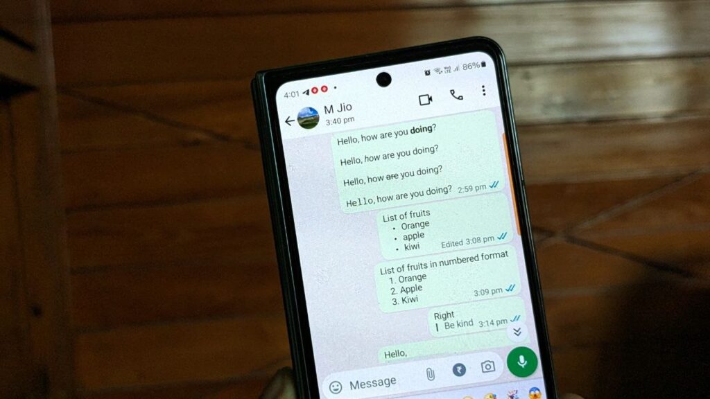 WhatsApp Ternyata Punya Format Teks Lengkap, Dari Daftar Rapi Sampai Font Terbalik