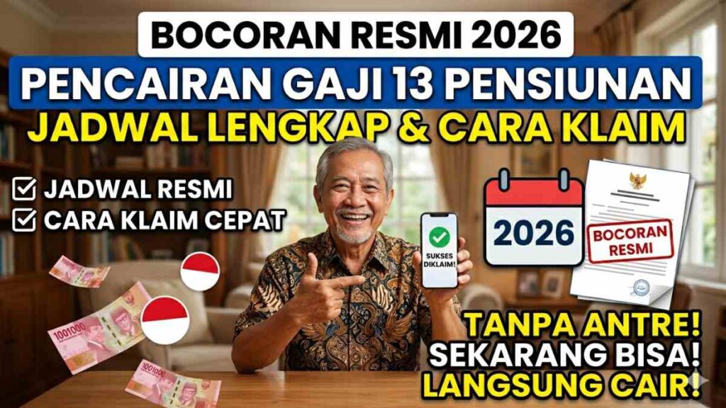 Pensiunan PNS Terima Gaji Ke-13 Penuh Pada Juni 2026, Tanpa Potongan Pinjaman