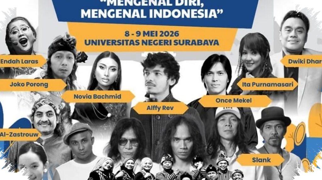 Slank, Once Mekel, dan Musisi Lain Meramaikan UNESA, Mahasiswa Diajak Menyerap Gagasan Kebangsaan