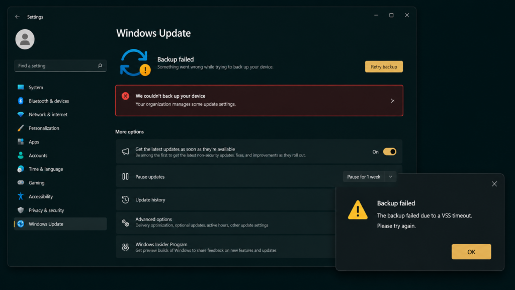 KB5083769 Bikin Backup Image Gagal Dibuka, Begini Cara Menanganinya Sementara