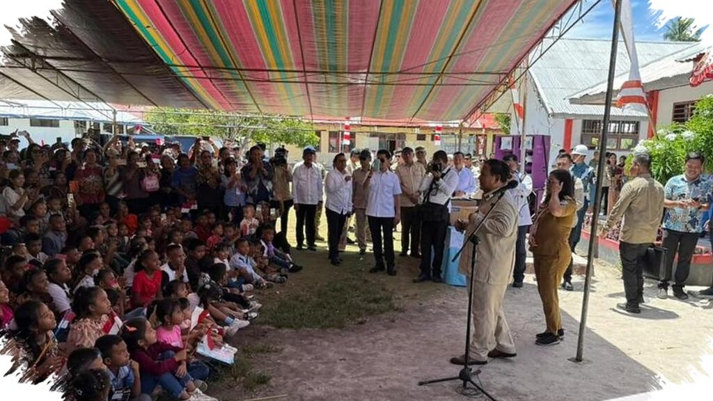 Prabowo Diteriaki Lagu Daerah Di Miangas, Warga Dan Siswa Sambut Dengan Nyanyian Nasionalis