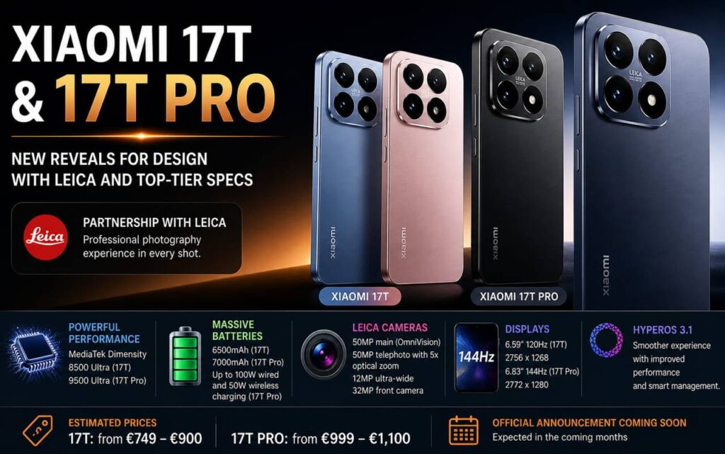 Baterai 7.000mAh Dan Leica, Xiaomi 17T Pro Siap Naik Kelas Di Seri T