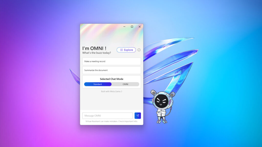 Omni Virtual Assistant Bisa Dipakai Tanpa Internet, ASUS Dorong Laptop AI Yang Lebih Aman