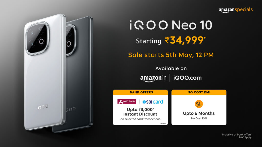 Alpine White Dan Asphalt Black Bikin iQOO Neo 10 Terasa Lebih Tenang, Harga Tetap Sama