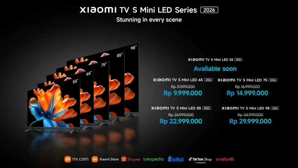 TV Mini LED Xiaomi 65 Inci Tembus Rp 9 Jutaan, Fitur Premium Kini Lebih Terjangkau