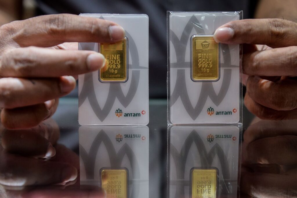 Buyback Emas Antam Tetap Rp 2,612 Juta, Harga Jual Di Pegadaian Justru Terkoreksi Tipis