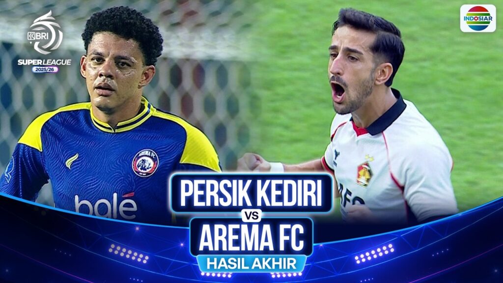 VAR Tekan Drama Akhir Laga, Persik Kediri Tetap Menang Tipis 3-2 Atas Arema FC
