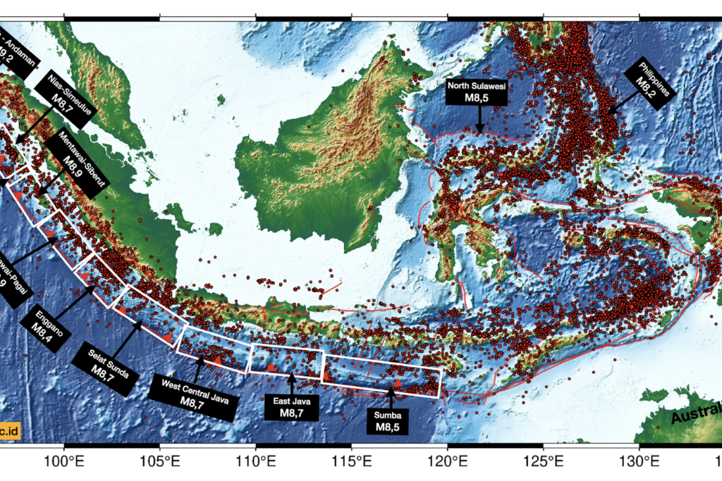 Dua Zona Ini Paling Mengkhawatirkan, Megathrust Indonesia Kini Tercatat 14 Titik