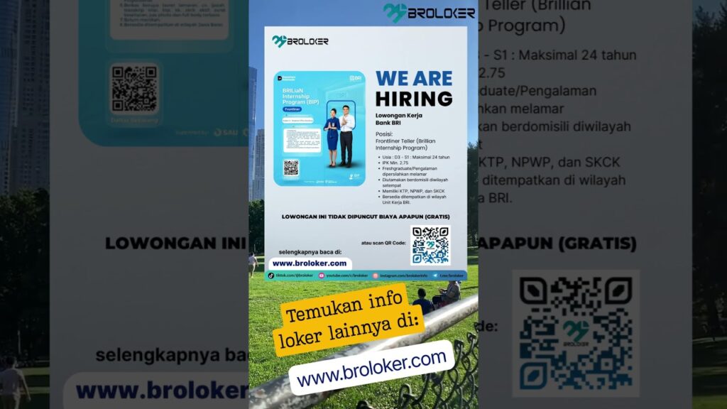 BRI Buka Jalan Magang Frontliner Di Bandung, Lulusan D3 Dan S1 Bisa Ikut Daftar