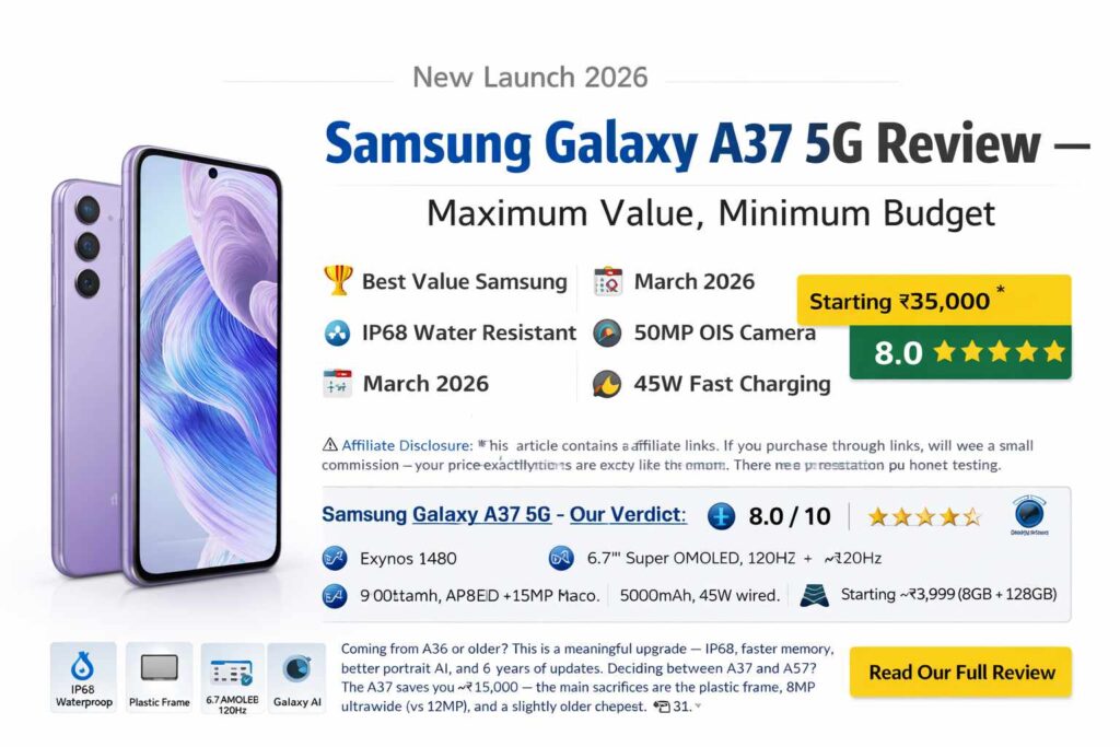 Galaxy A37 5G Makin Tahan Air Dan Debut Exynos 1480, Tapi Harganya Ikut Naik