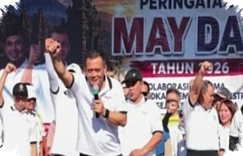 Ribuan Buruh Penuhi Ungaran Saat Ahmad Luthfi Tegaskan May Day Bukan Seremoni