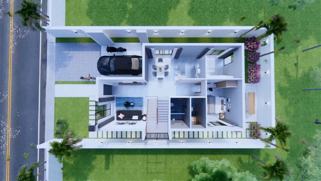 Tanpa Pagar Tetap Efisien, 8 Desain Rumah 7×12 Bergarasi yang Cocok untuk Kontrakan