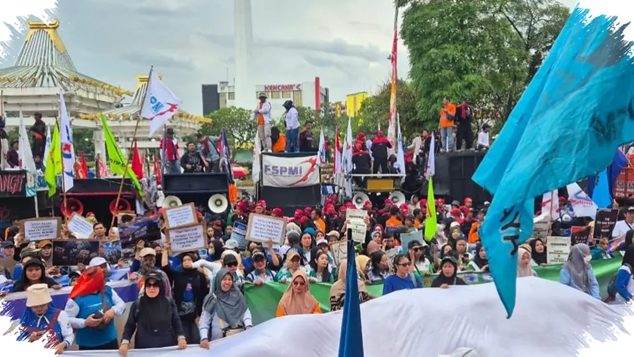 Ribuan Buruh Datang Dengan Tertib, Pemprov Jatim Sepakati 9 Poin yang Langsung Ringankan Pekerja