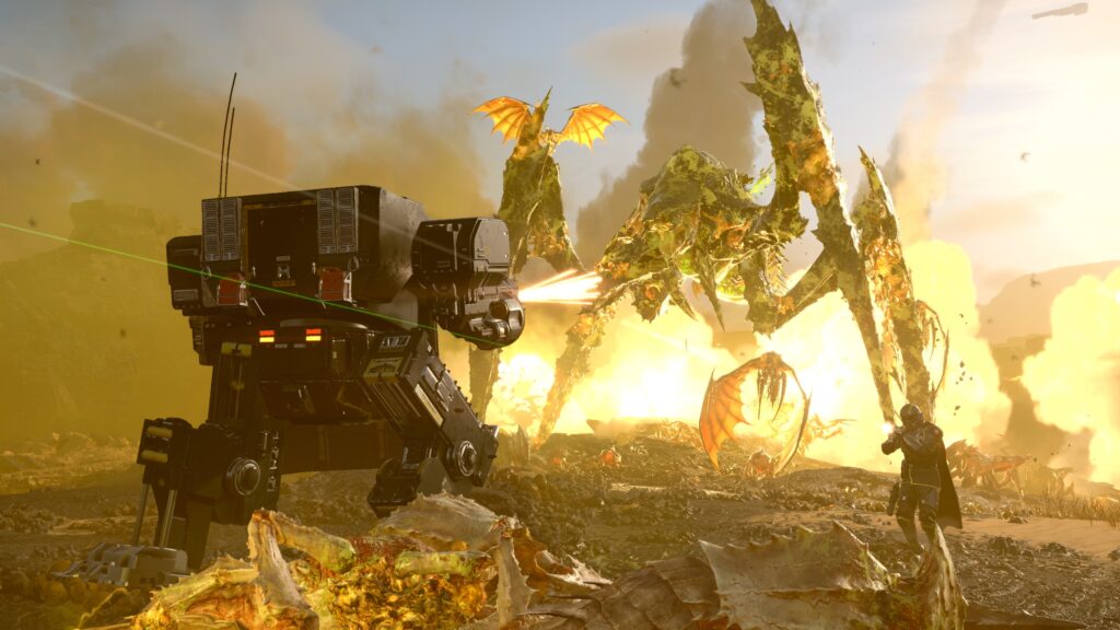 Exosuit Helldivers 2 Kini Lebih Kuat, Mech Baru Tetap Hadir Dalam Warbond Berbayar