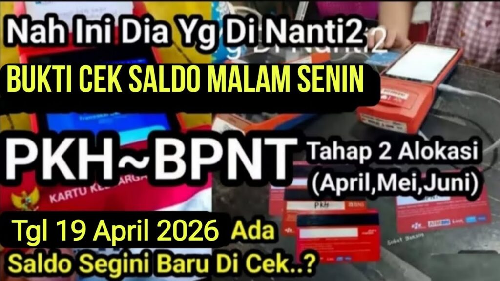 Status SI Sudah Muncul Di Sejumlah Wilayah, Saldo PKH Dan BPNT 2026 Mulai Bergerak
