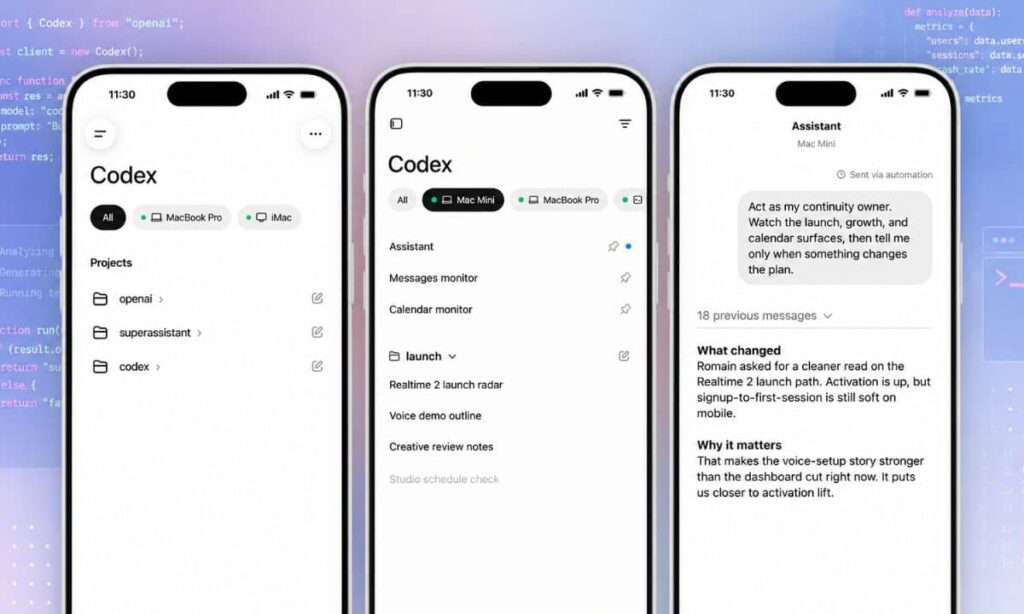 Codex Kini Bisa Dipantau Dari Ponsel, OpenAI Ubah ChatGPT Mobile Jadi Pusat Kontrol Coding
