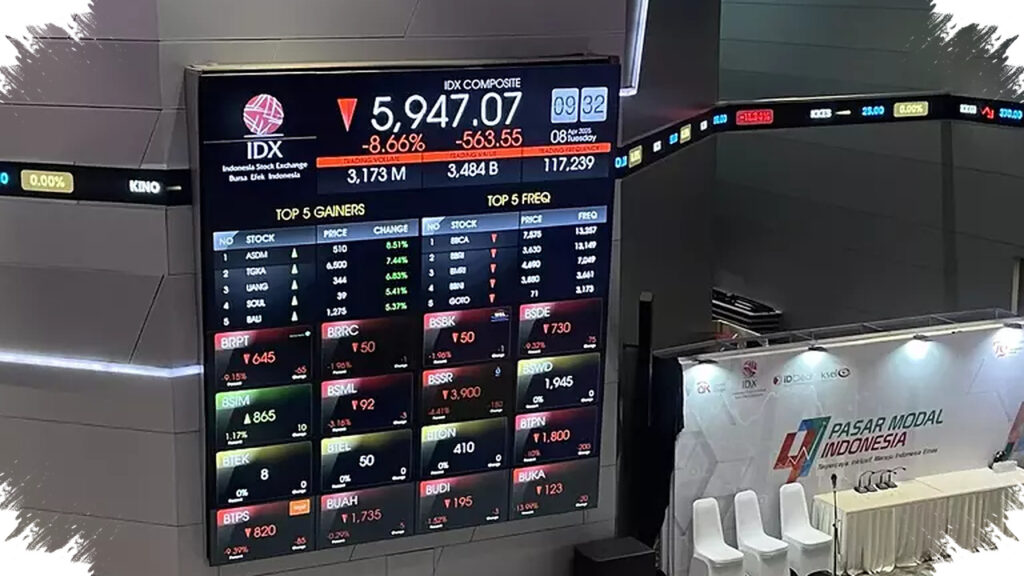 Tekanan Jual Meluas Ke Hampir Semua Sektor, IHSG Terkoreksi Tajam Pada Sesi I
