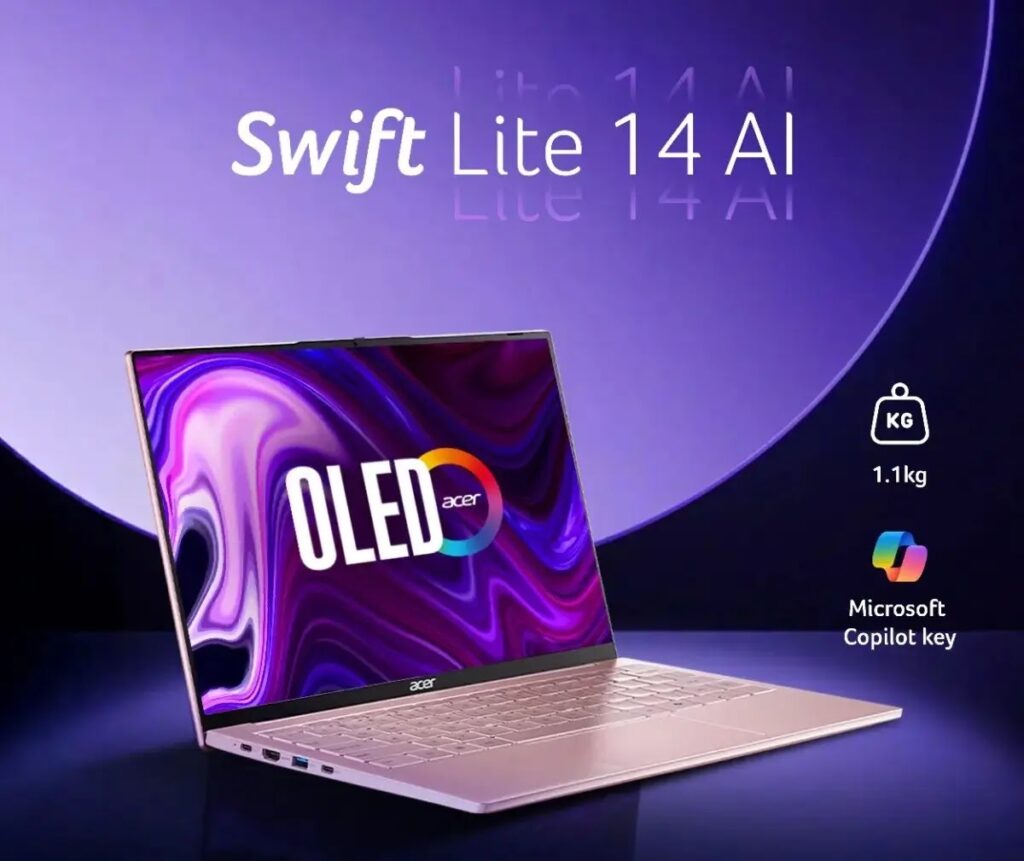 Baterai 58Wh Dan Core Ultra Bikin Acer Swift Lite 14 Lebih Siap Untuk Kerja Seharian