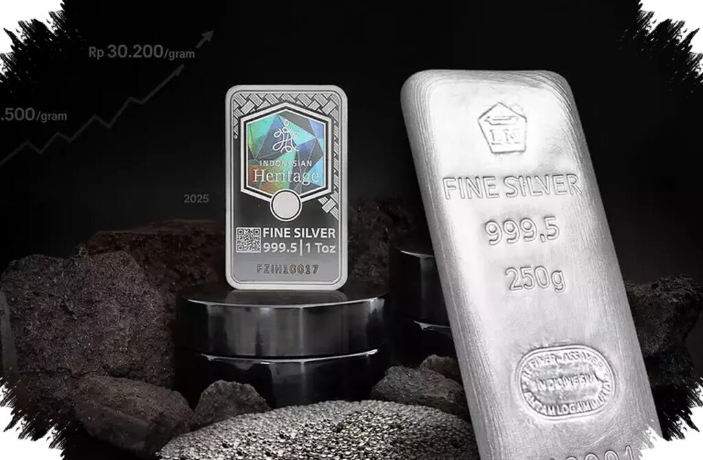 Harga Perak Antam Turun Lagi, Tekanan Emas Dan Dolar AS Ikut Menekan Pasar Logam