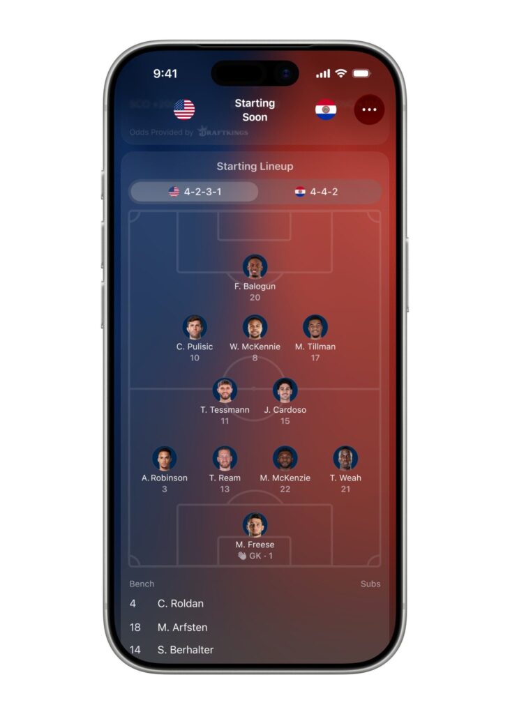 Apple Sports Kini Menjangkau 170+ Negara, Lengkap dengan Skor Langsung Jelang World Cup