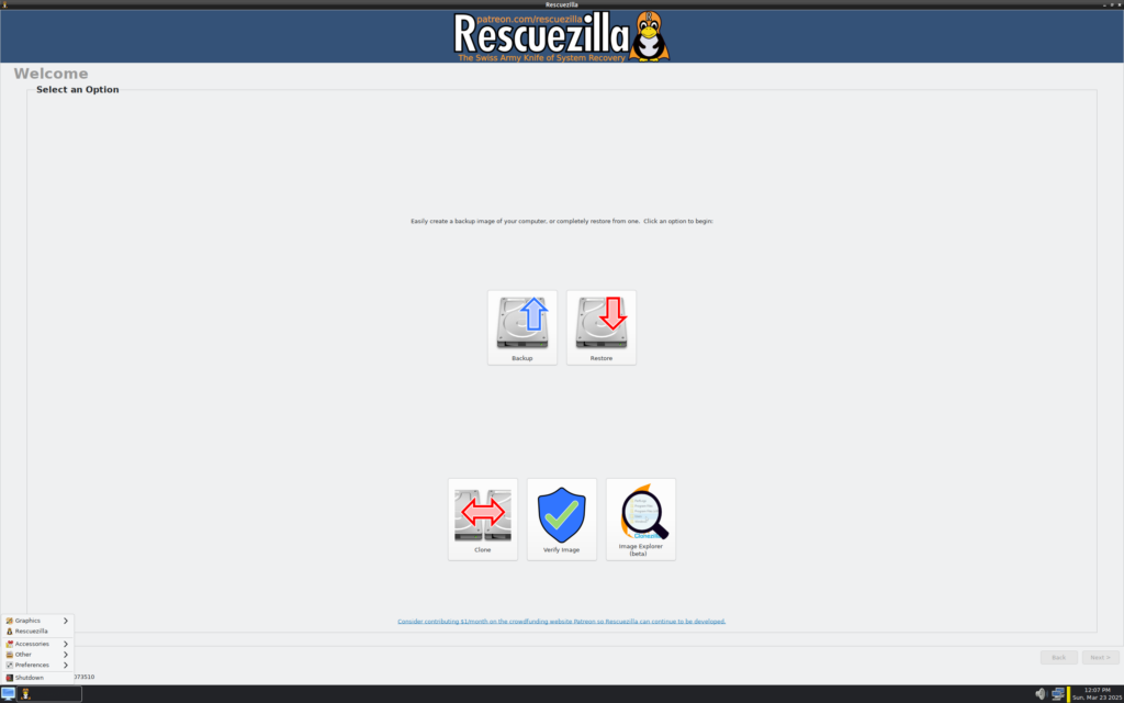 Dukungan PC Baru Makin Luas, Rescuezilla 2.6.2 Pindah ke Ubuntu 26.04 LTS