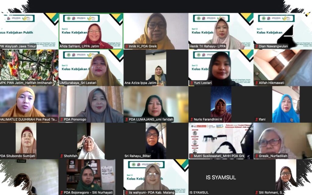 Keterlibatan Perempuan Di Kebijakan Masih Tertahan, LPPA PWA Jatim Soroti Patriarki Dan Beban Ganda