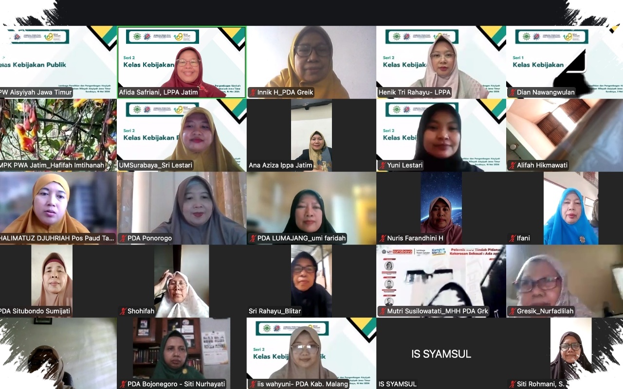 Keterlibatan Perempuan Di Kebijakan Masih Tertahan, LPPA PWA Jatim Soroti Patriarki Dan Beban Ganda