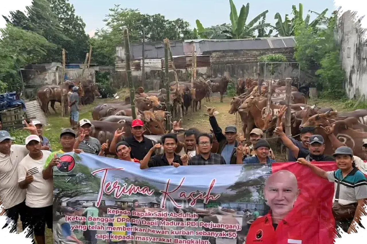 Iduladha Di Jatim Didorong Jadi Gerakan Berbagi, 468 Sapi PDIP Mengalir Hingga Madura