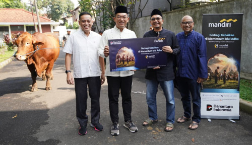 Bank Mandiri Salurkan 100 Hewan Kurban Di Jawa Barat, Pembagiannya Dijaga Agar Tepat Sasaran