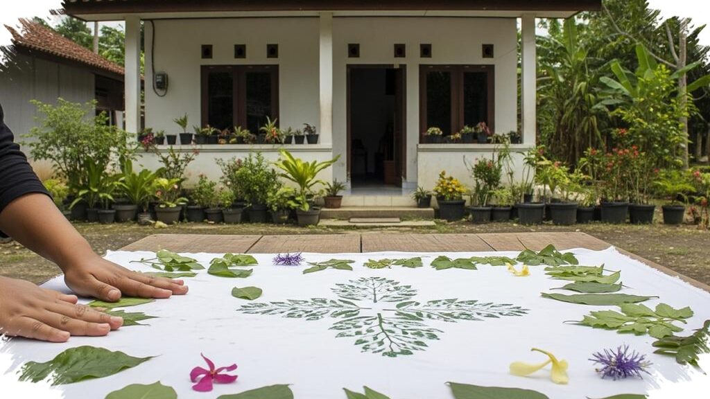 Daun Muda Berurat Tegas Lebih Mudah Menempelkan Warna Eco Print Di Kain