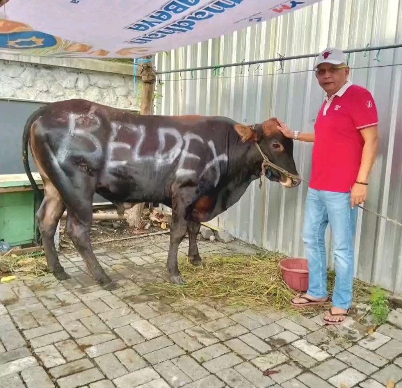 Satu Sapi Kurban Dari Didik Beldex, Ditekankan Jadi Simbol Kepedulian Warga Surabaya