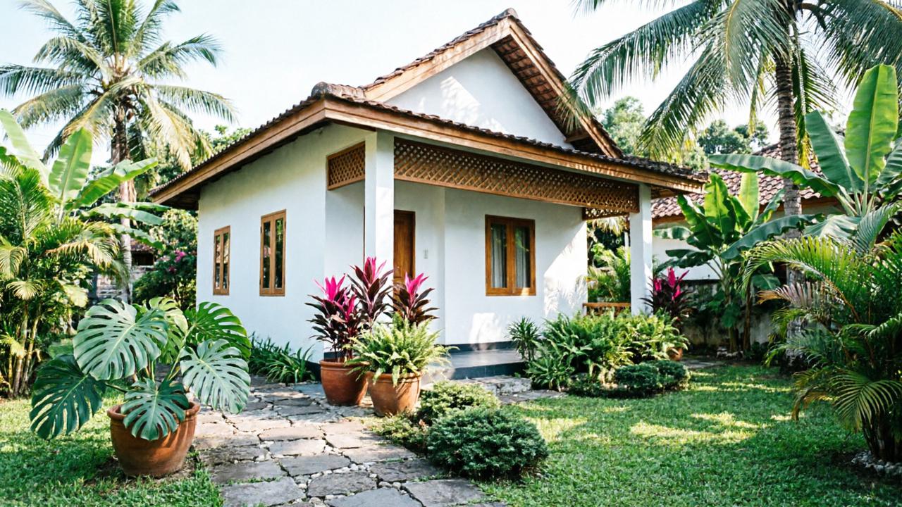 Taman Mini Bikin Rumah Desa Tetap Sejuk, Ide Hemat Lahan yang Terlihat Natural