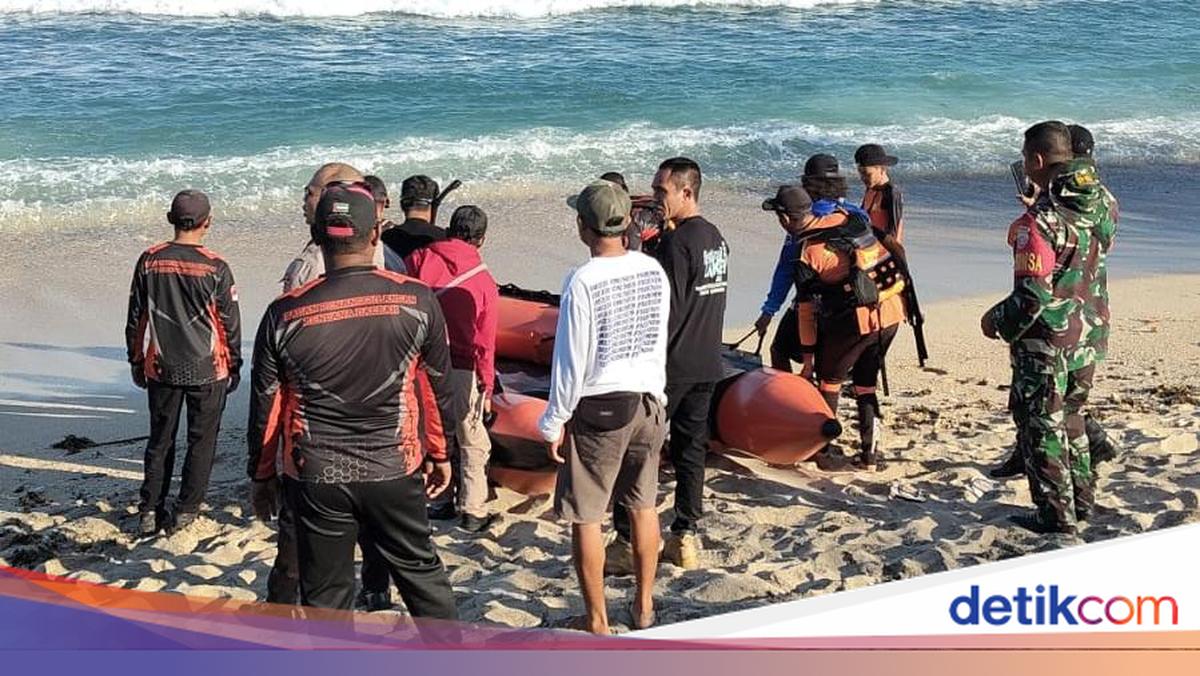 Sandal Rianto Tersangkut Di Karang, Ombak Besar Masih Hambat Pencarian Di Pantai Lakey