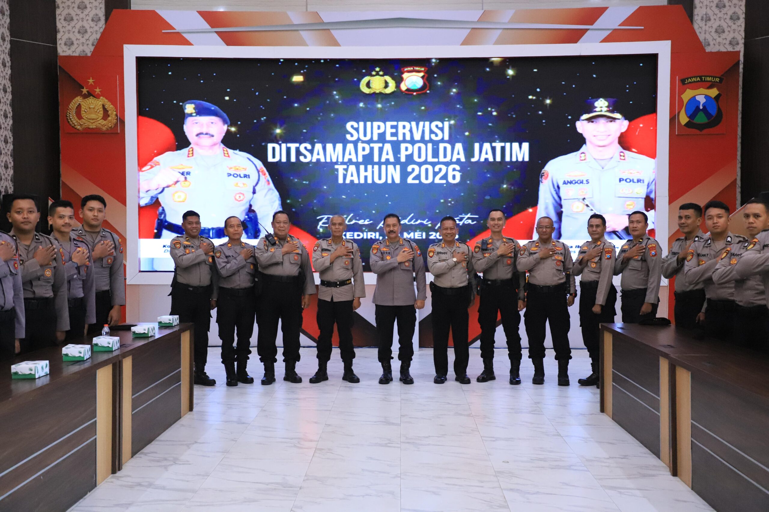 Personel Samapta Ditegaskan Harus Bermanfaat, Disiplin Dan Humanis Saat Melayani Warga Kediri Kota